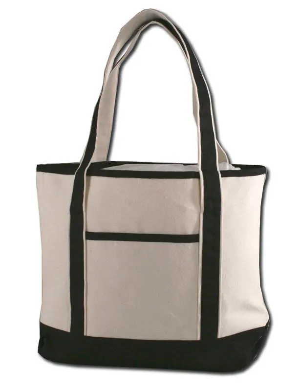 72 ct Medium Size Heavy Canvas Deluxe Tote Bag - By Case