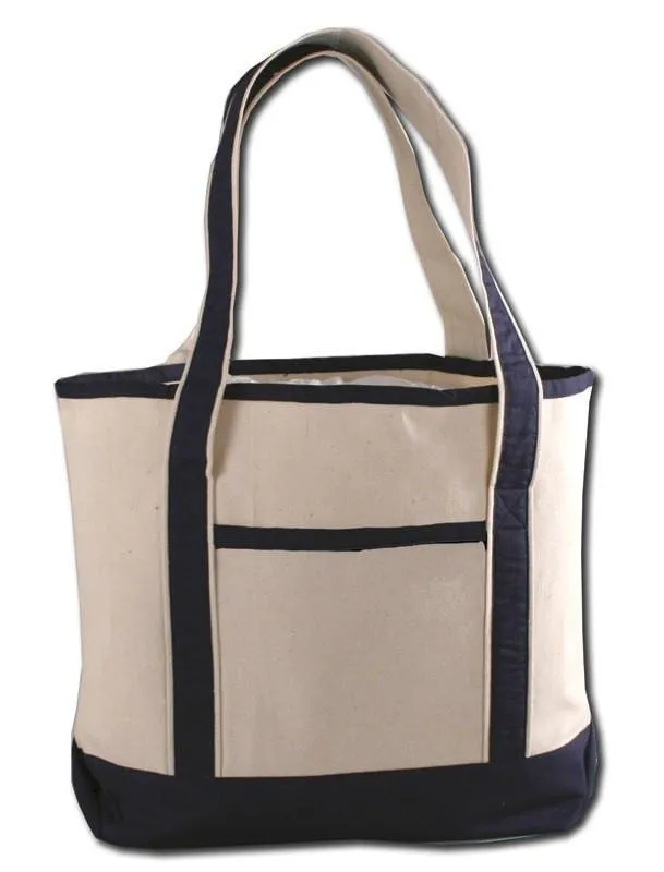 72 ct Medium Size Heavy Canvas Deluxe Tote Bag - By Case