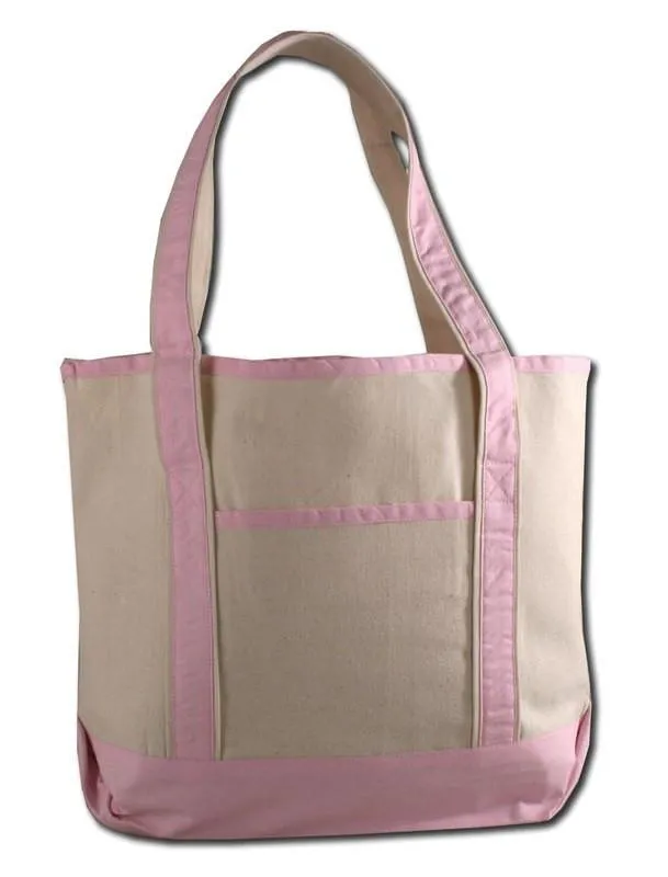 72 ct Medium Size Heavy Canvas Deluxe Tote Bag - By Case