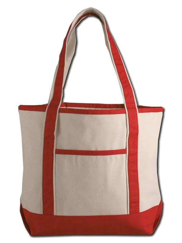 72 ct Medium Size Heavy Canvas Deluxe Tote Bag - By Case