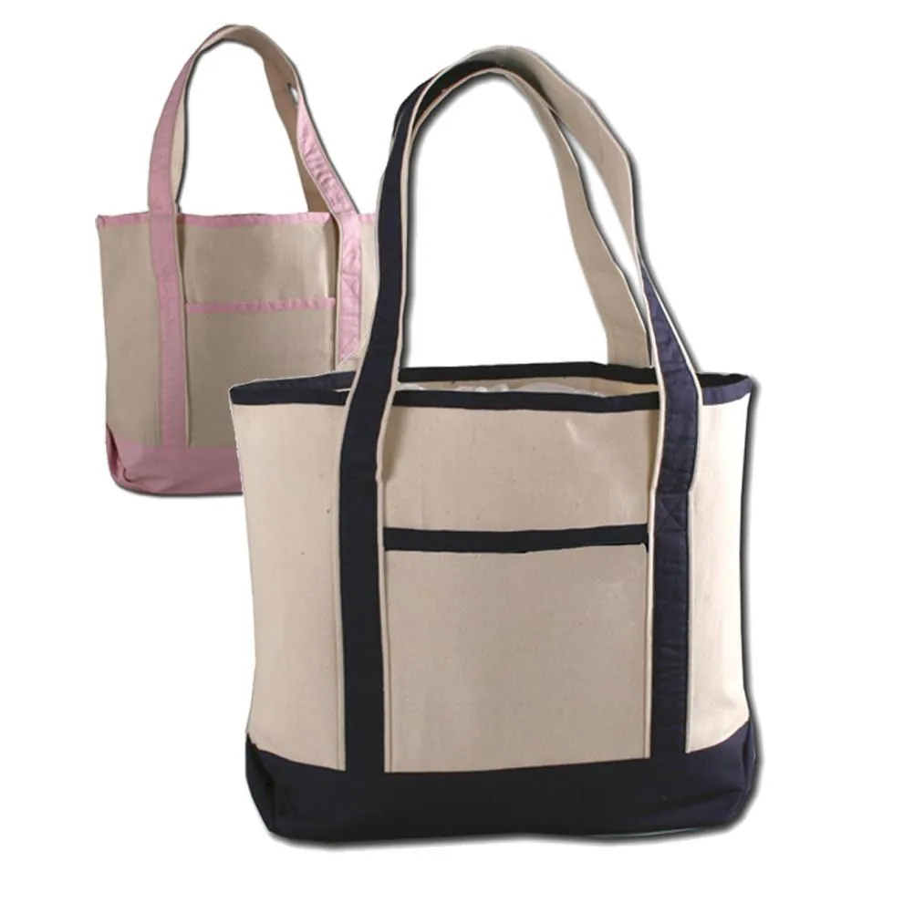 72 ct Medium Size Heavy Canvas Deluxe Tote Bag - By Case