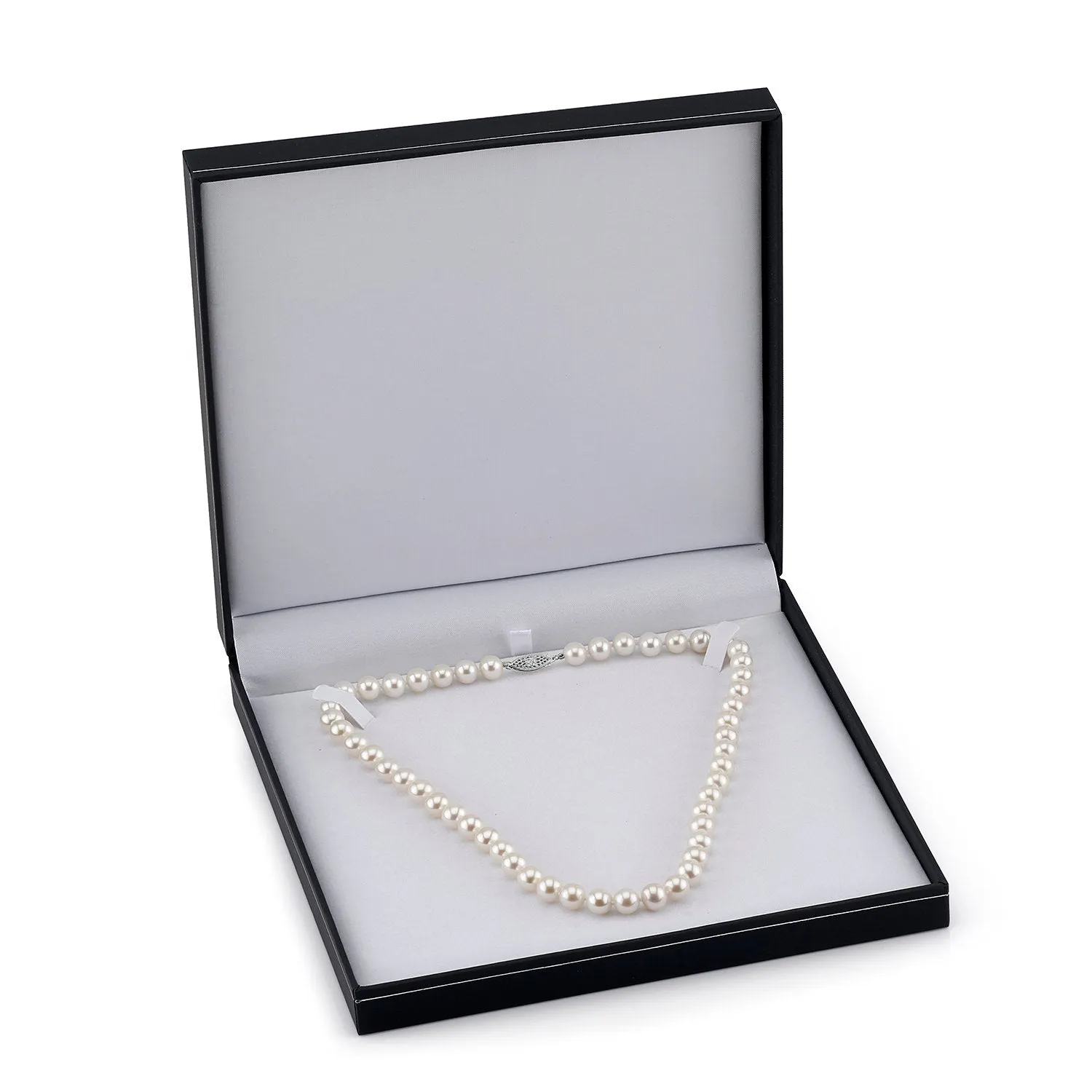 8-9mm White Freshwater Choker Length Pearl Necklace