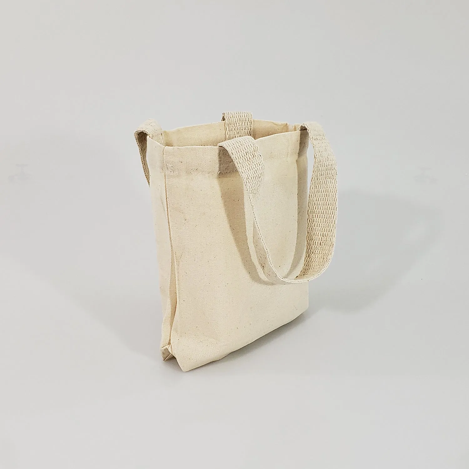 8" Mini Cotton Canvas Gift Tote Bags - TC208