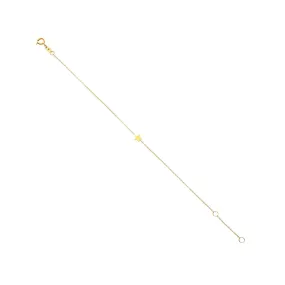 9kt Gold Single Star Bracelet