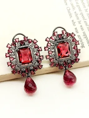 Alizee Rose Pink Victorian Earrings