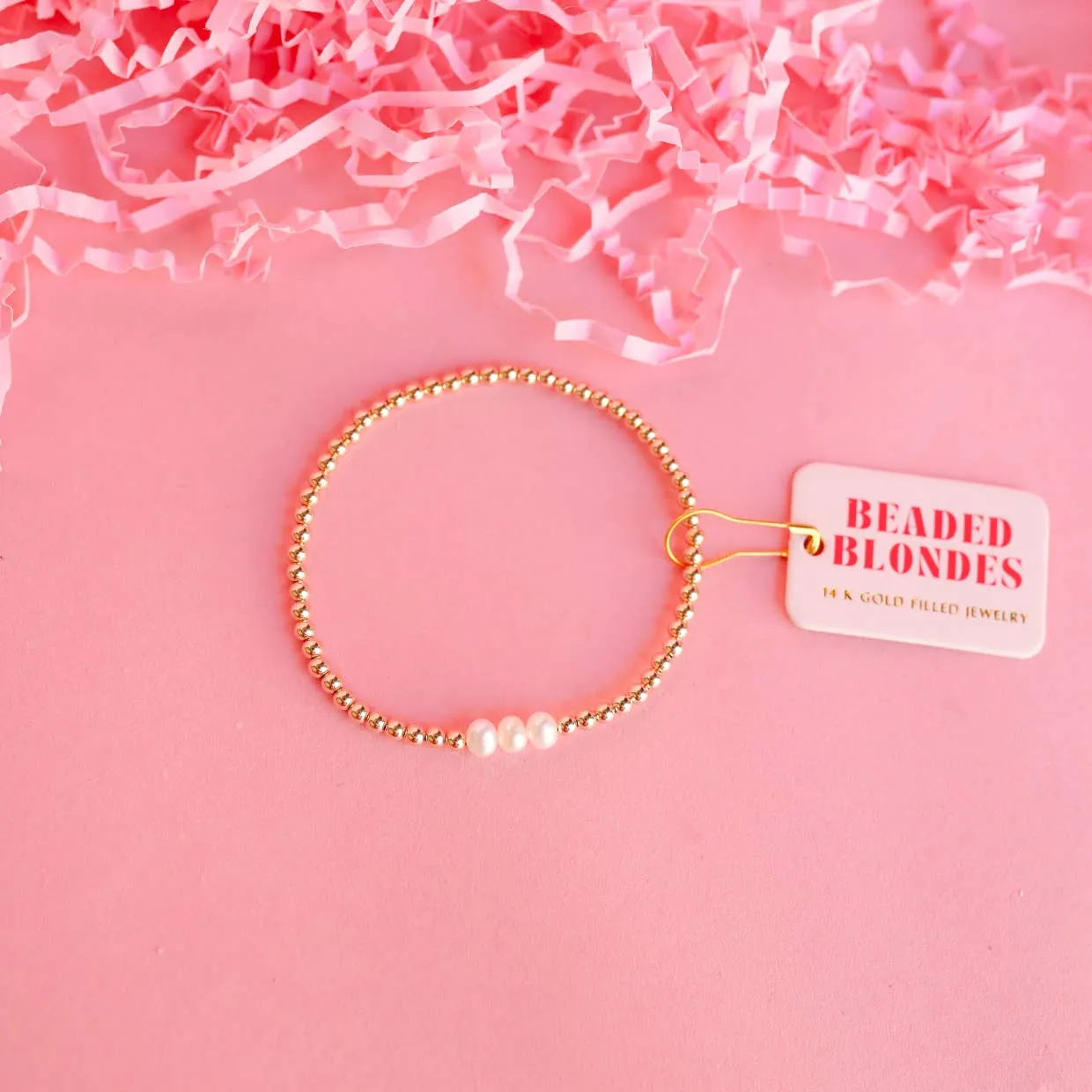 Beaded Blondes - Harper Bracelet in Gold