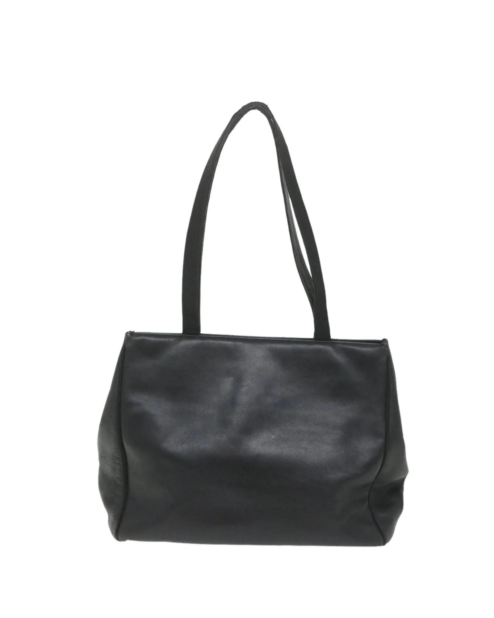 Black Leather Tote Bag by Salvatore Ferragamo