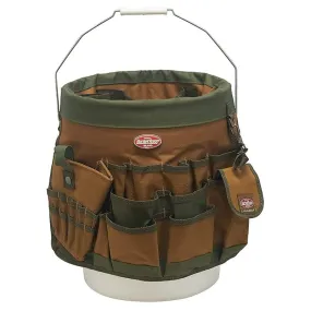 BucketBoss 10056 Bucket Boss 5 Gallon Bucket Canvas Tool Holder and Organizer with 56 Pockets for Bucket