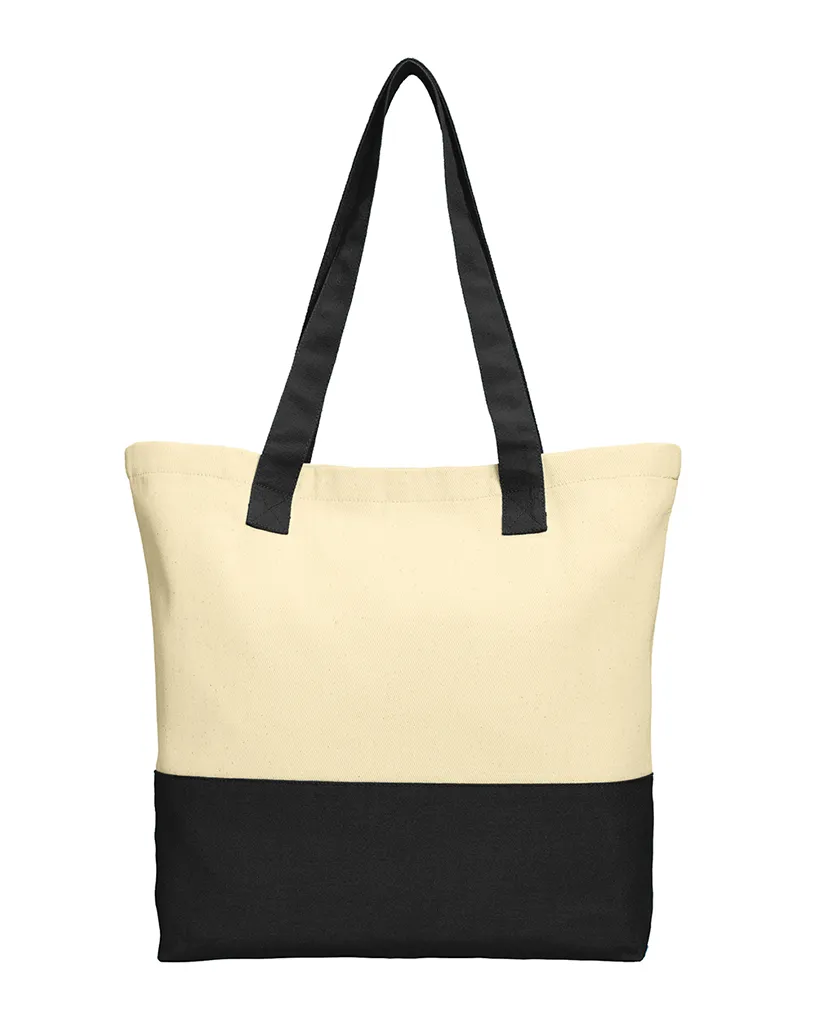 Daily Use Colorblock Cotton Tote