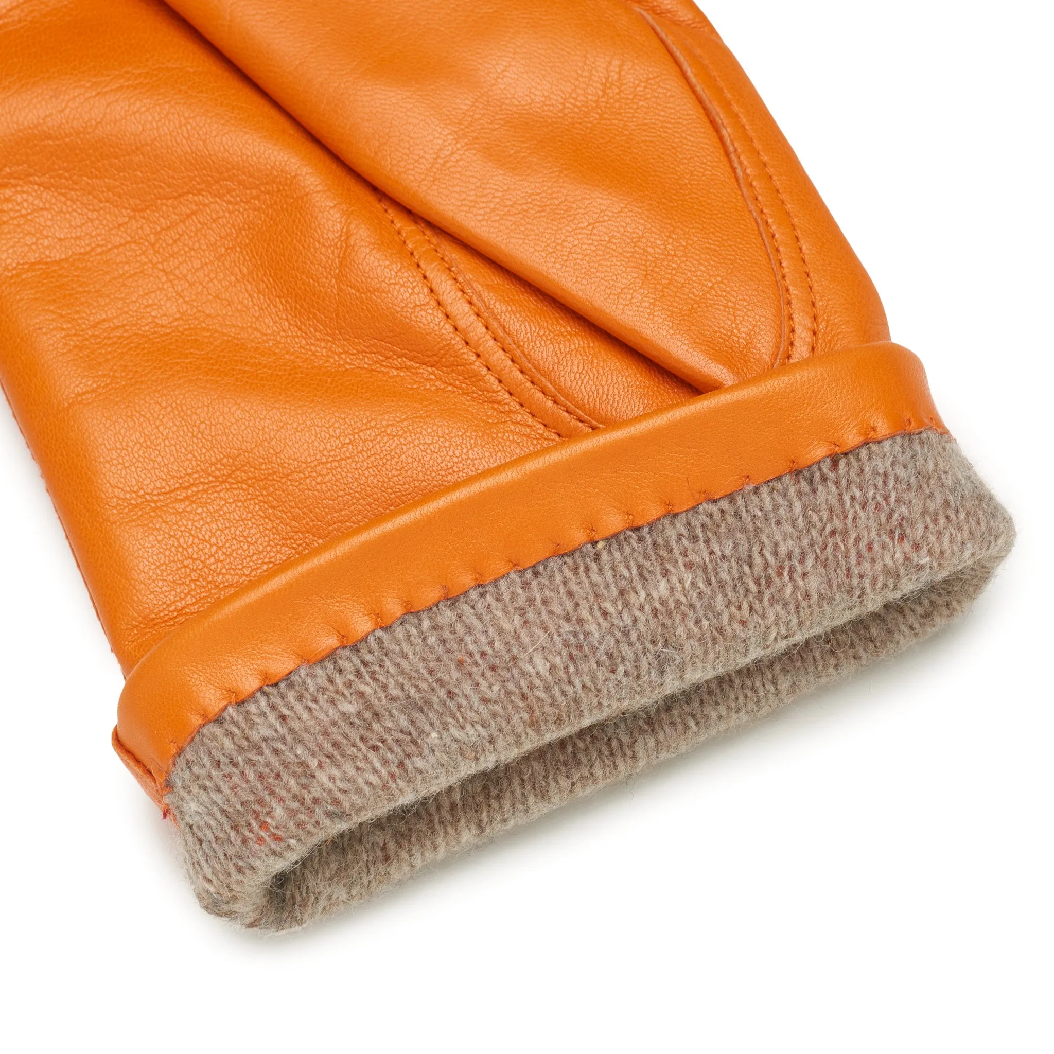 Ferrara Arancio Leather Gloves