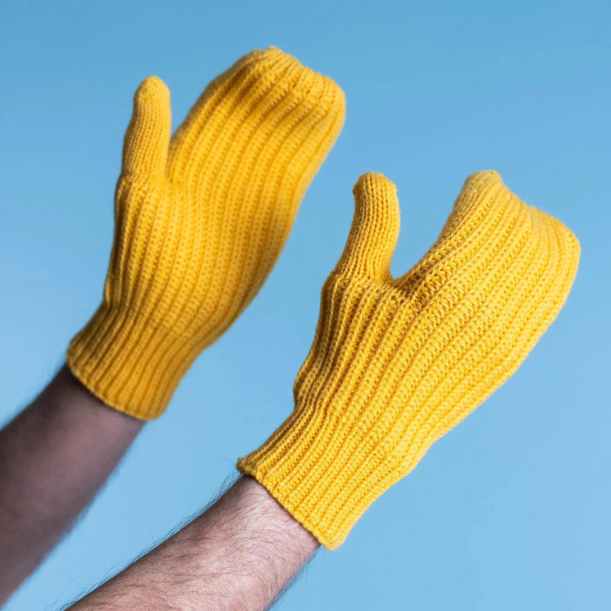 FJORD Elastic-free 100% Organic Merino Wool Mittens (No Plastic, No Polyester, No Polyamide, No Synthetics) (100% Biodegradable)