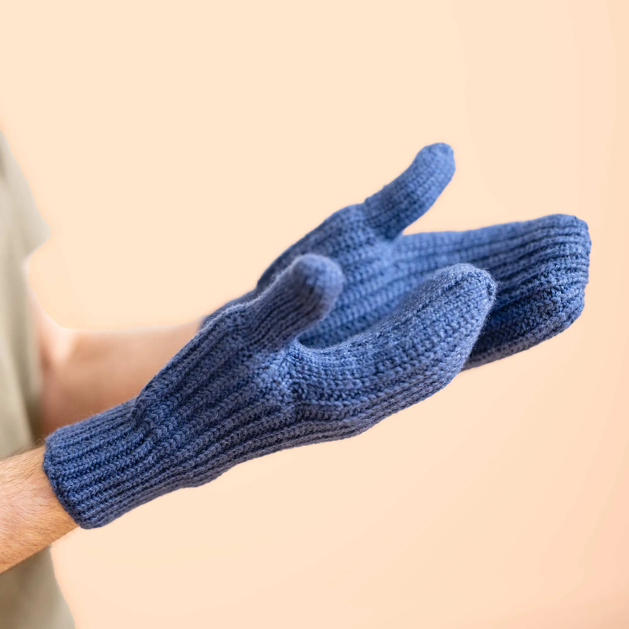 FJORD Elastic-free 100% Organic Merino Wool Mittens (No Plastic, No Polyester, No Polyamide, No Synthetics) (100% Biodegradable)