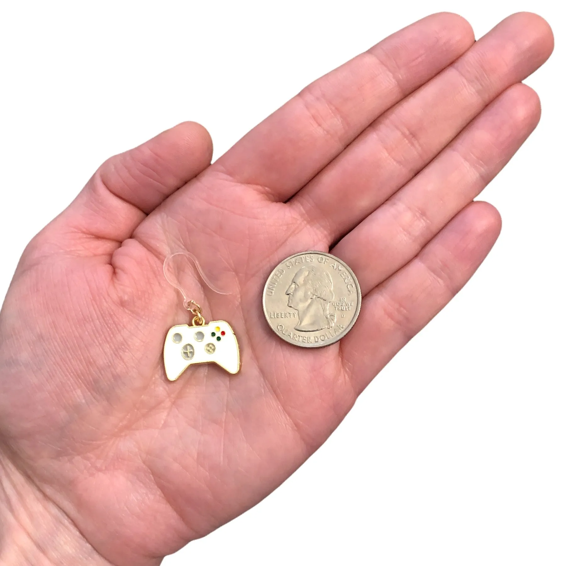 Game Controller Dangles Hypoallergenic Earrings for Sensitive Ears Made with Plastic Posts