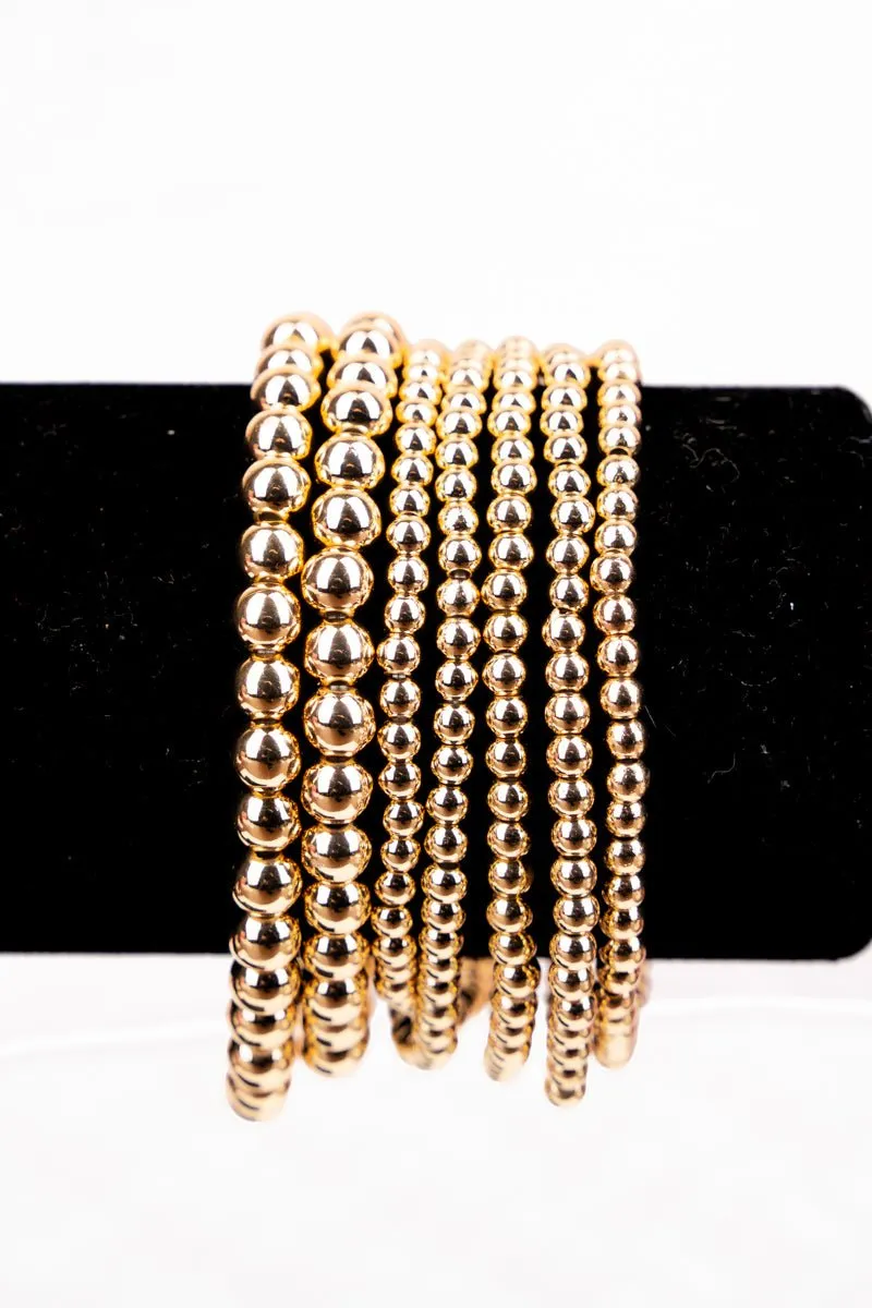 Gia Goldtone Beaded Bracelet Set