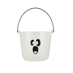 Glow in the Dark Ghost Face Trick or Treat Loot Bucket