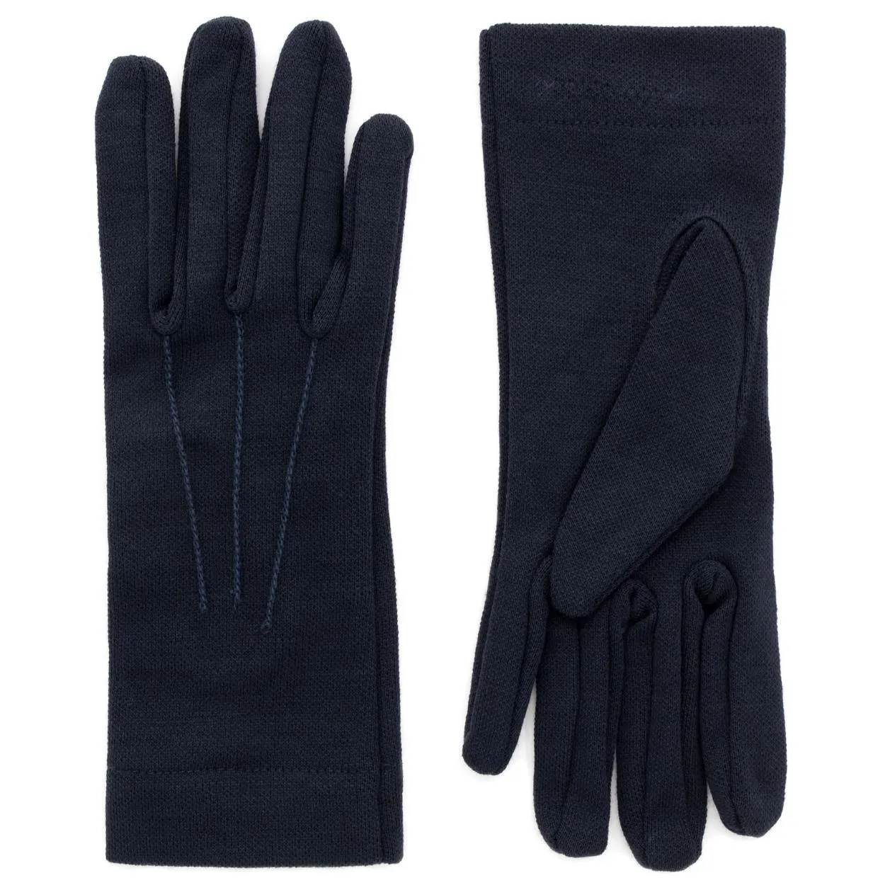 Italian Wool Blend Dress Gloves— Navy