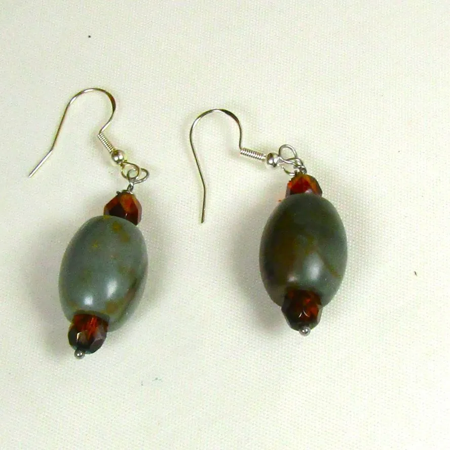 Jasper Drop Earrings