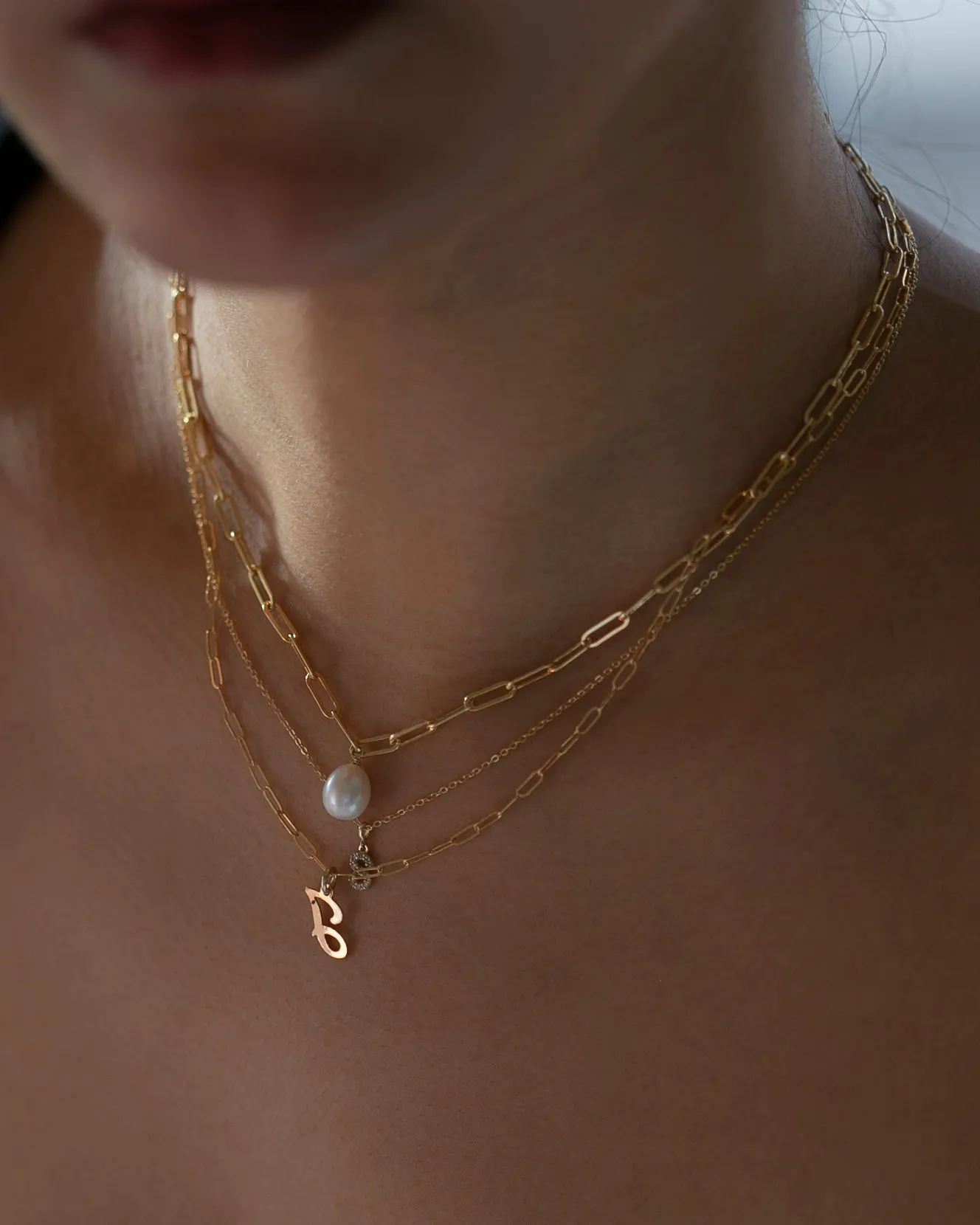 Link Pearl Necklace