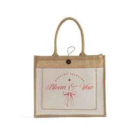 Milan Jute Tote Bags - Personalized Jute Tote Bags With Your Logo