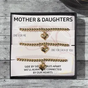 Mother & Daughters Bracelet Set of 3 (GOLD OR SILVER)