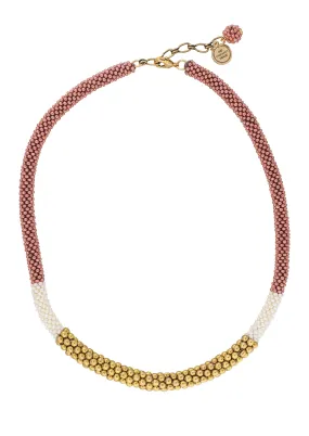 **NEW** <br>The Golden Division Necklace <br> Terracotta