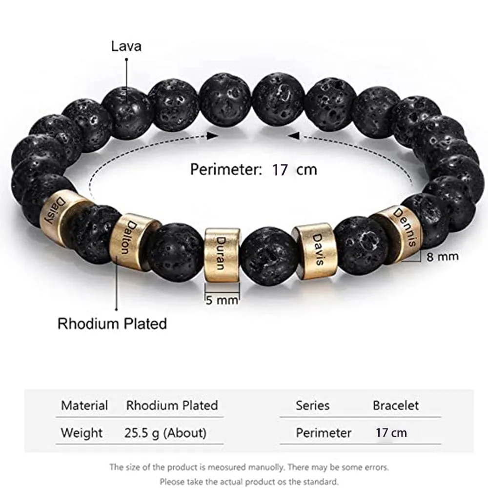 Personalized Natural Stone Bracelets