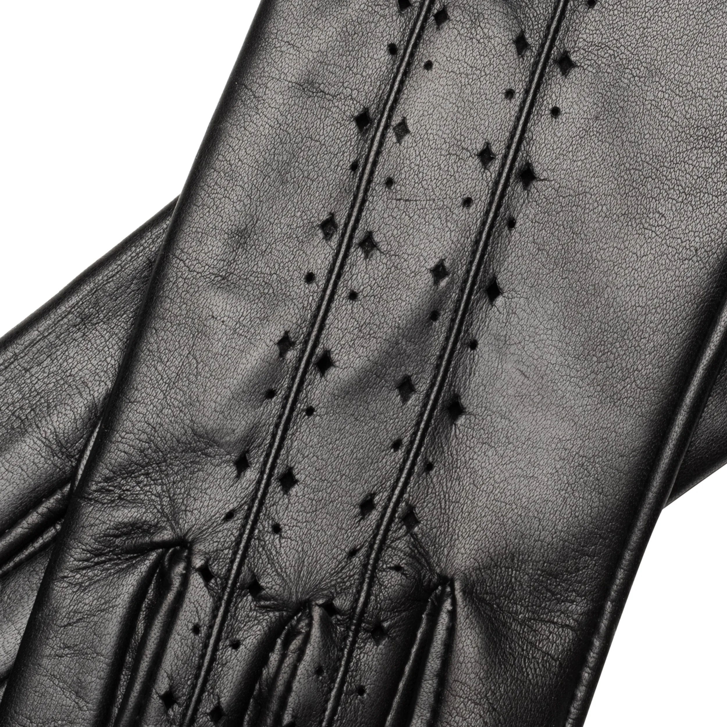 Ravello Black Leather Gloves