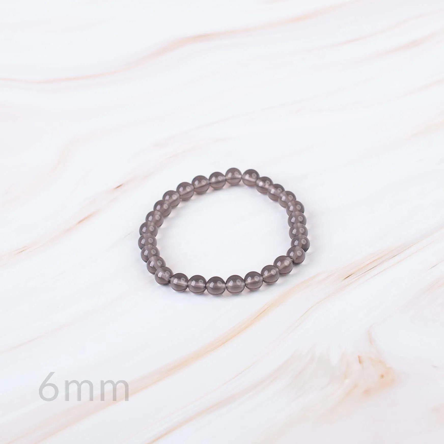 Smoky Quartz Beaded Bracelet