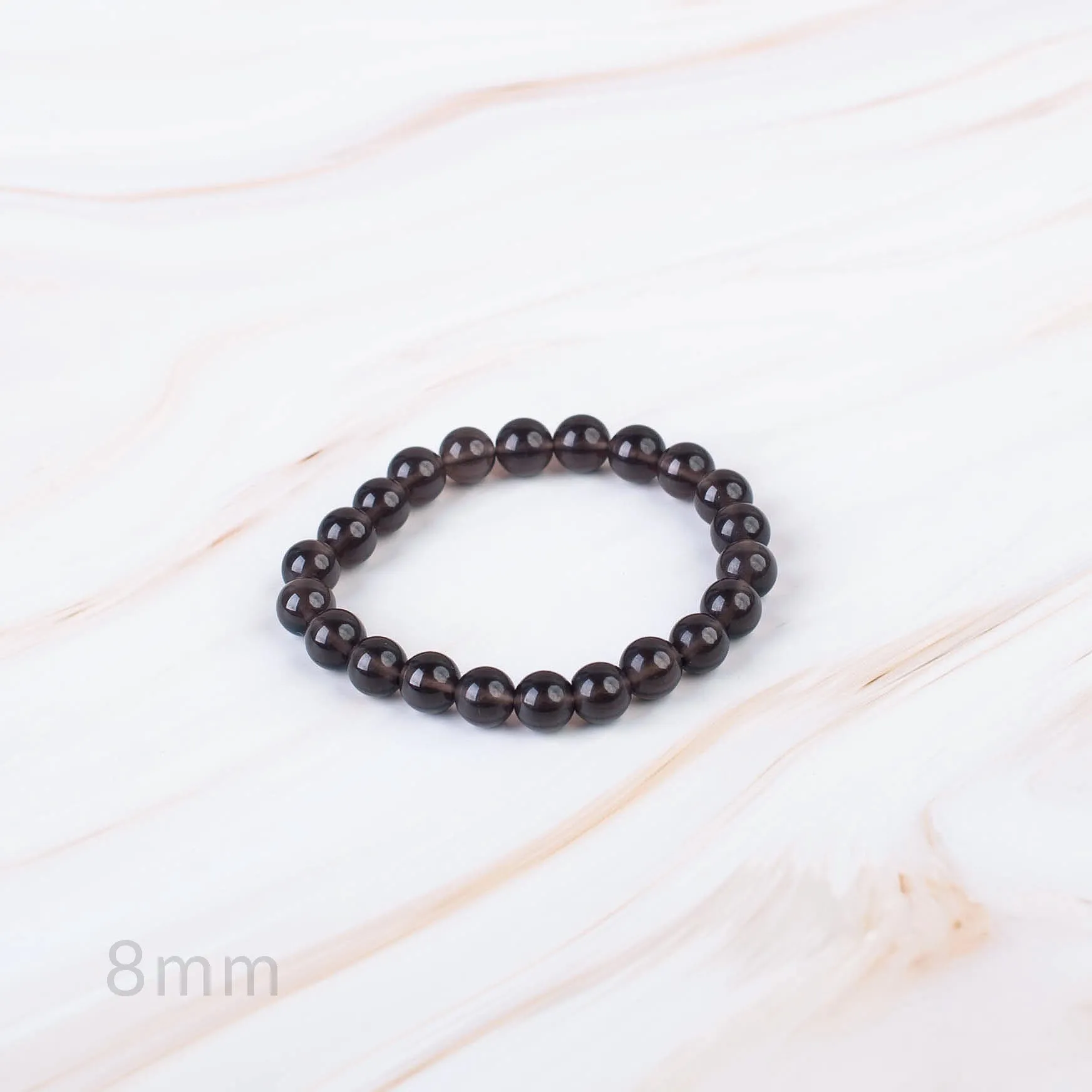 Smoky Quartz Beaded Bracelet