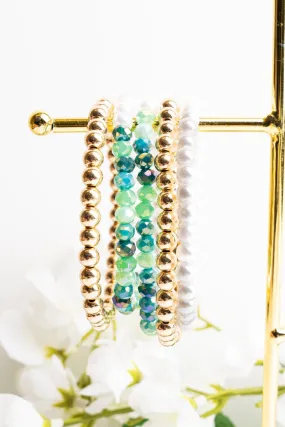 Spice Of Life Green Beaded Bracelet Set