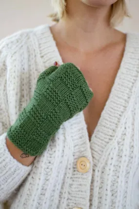 Stela Fingerless Gloves- Verde