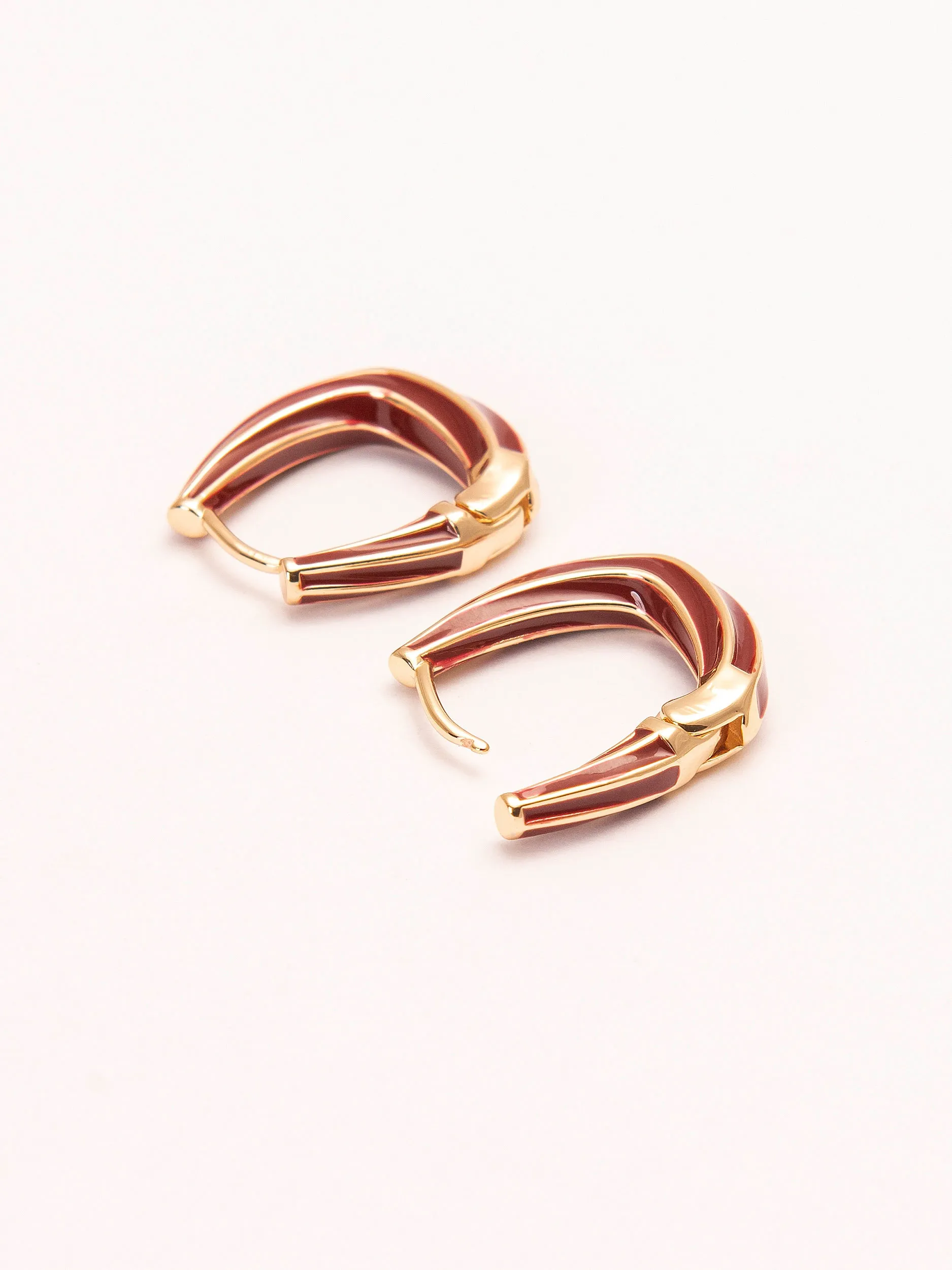 Stripy Drop Earrings