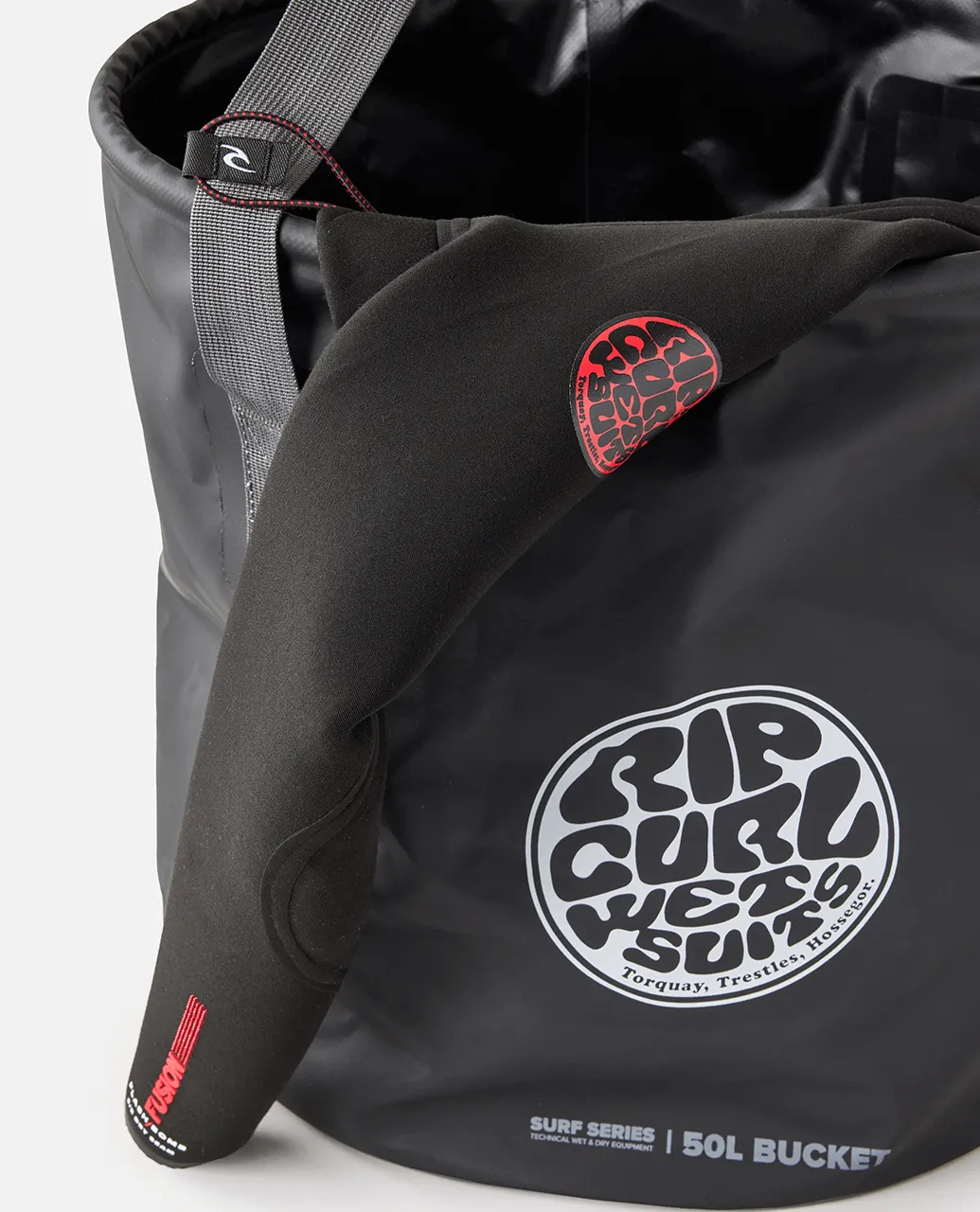 Surf Series 50L Bucket in Black & Grey