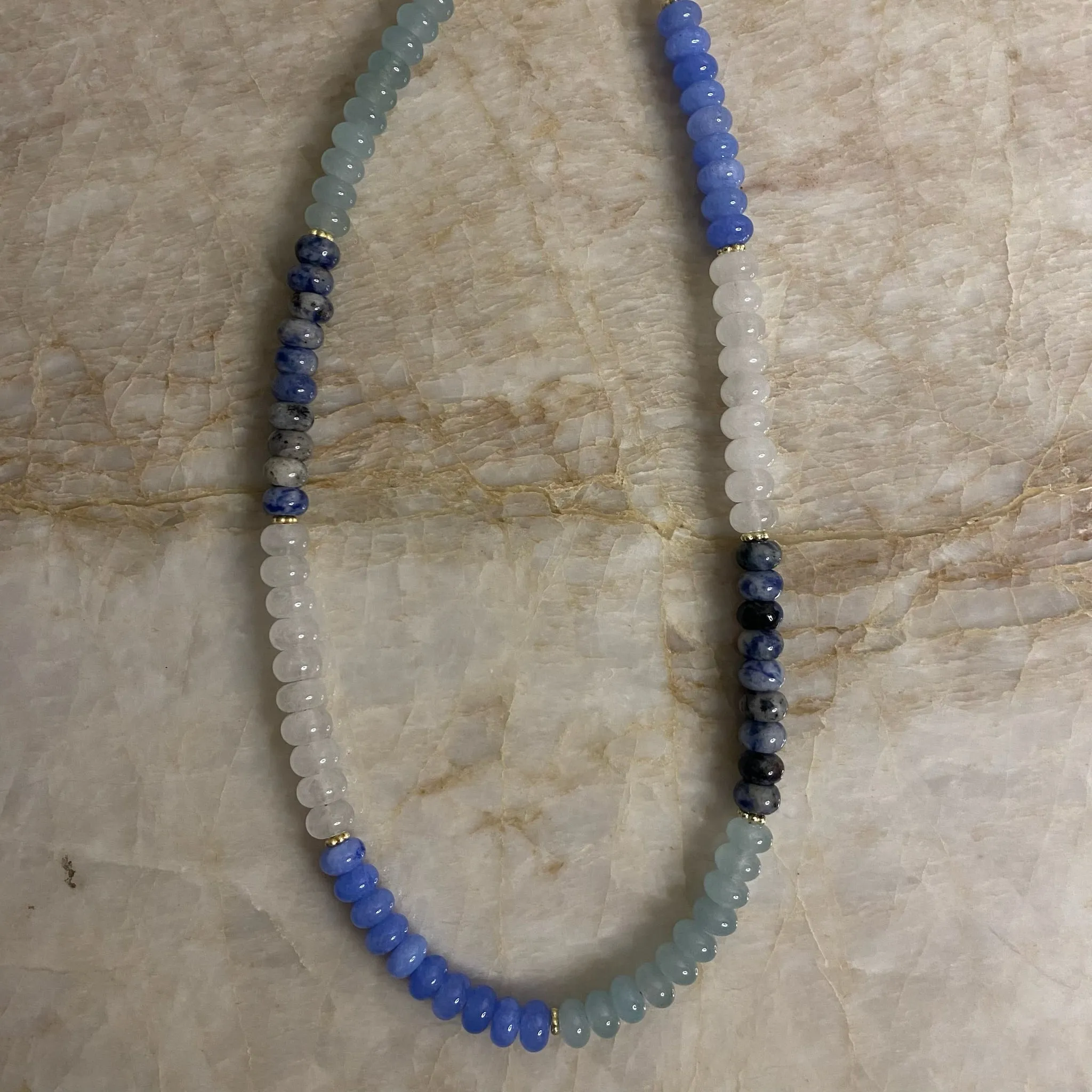 Sweetie Necklace- Blue Agate