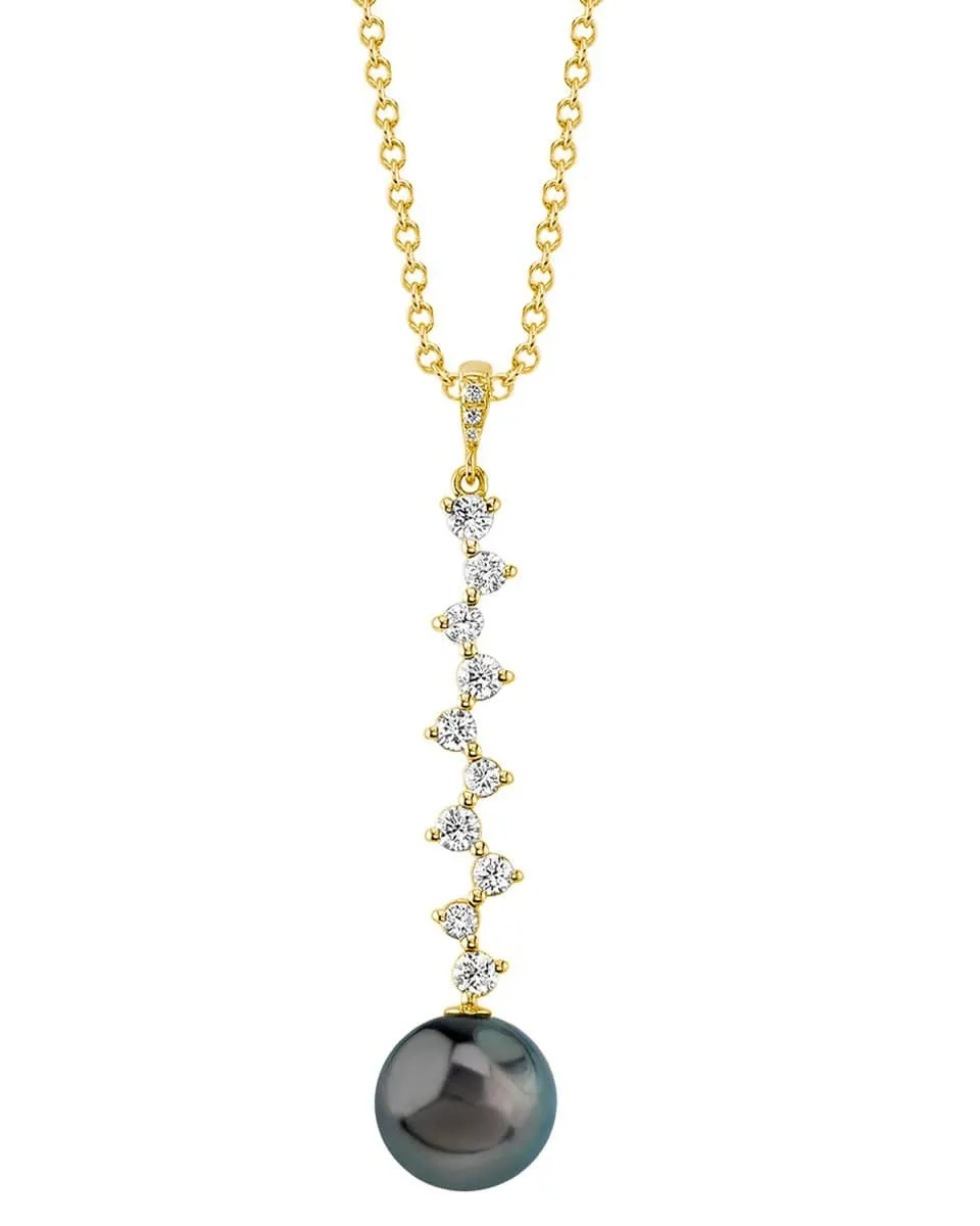 Tahitian South Sea Pearl & Diamond Naomi Pendant