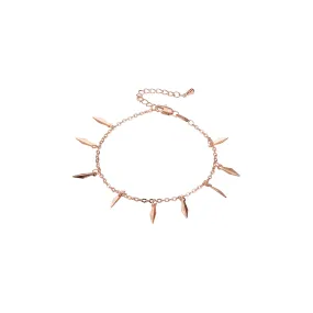 Tapered Rivet bracelets chains plated in Rose Gold