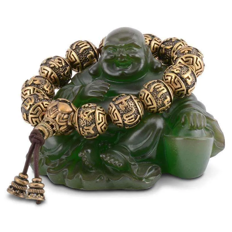 Traditional Tengyur Brass Prayer Beads Bracelets