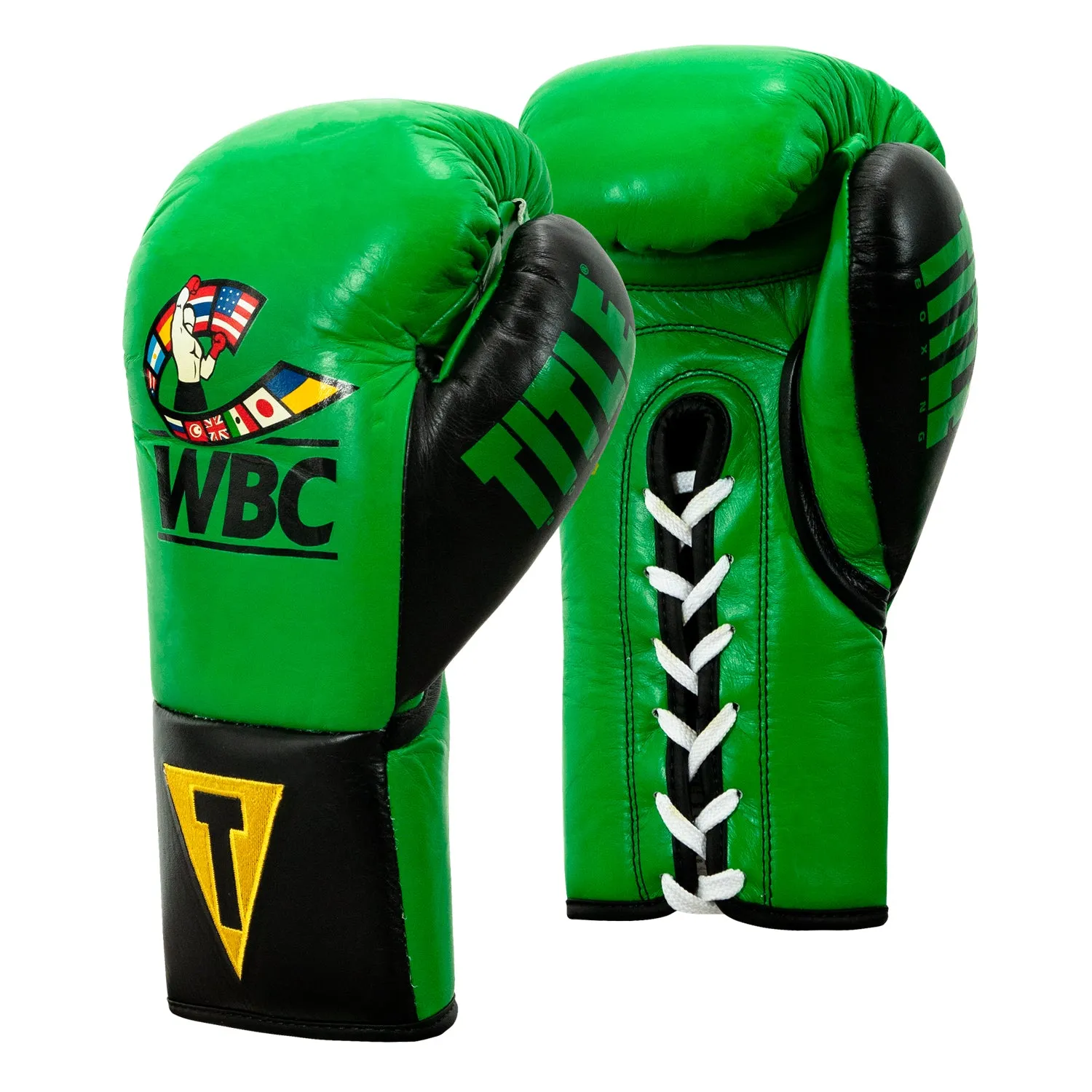 WBC by TITLE Boxing Pro Fight Leather Gloves