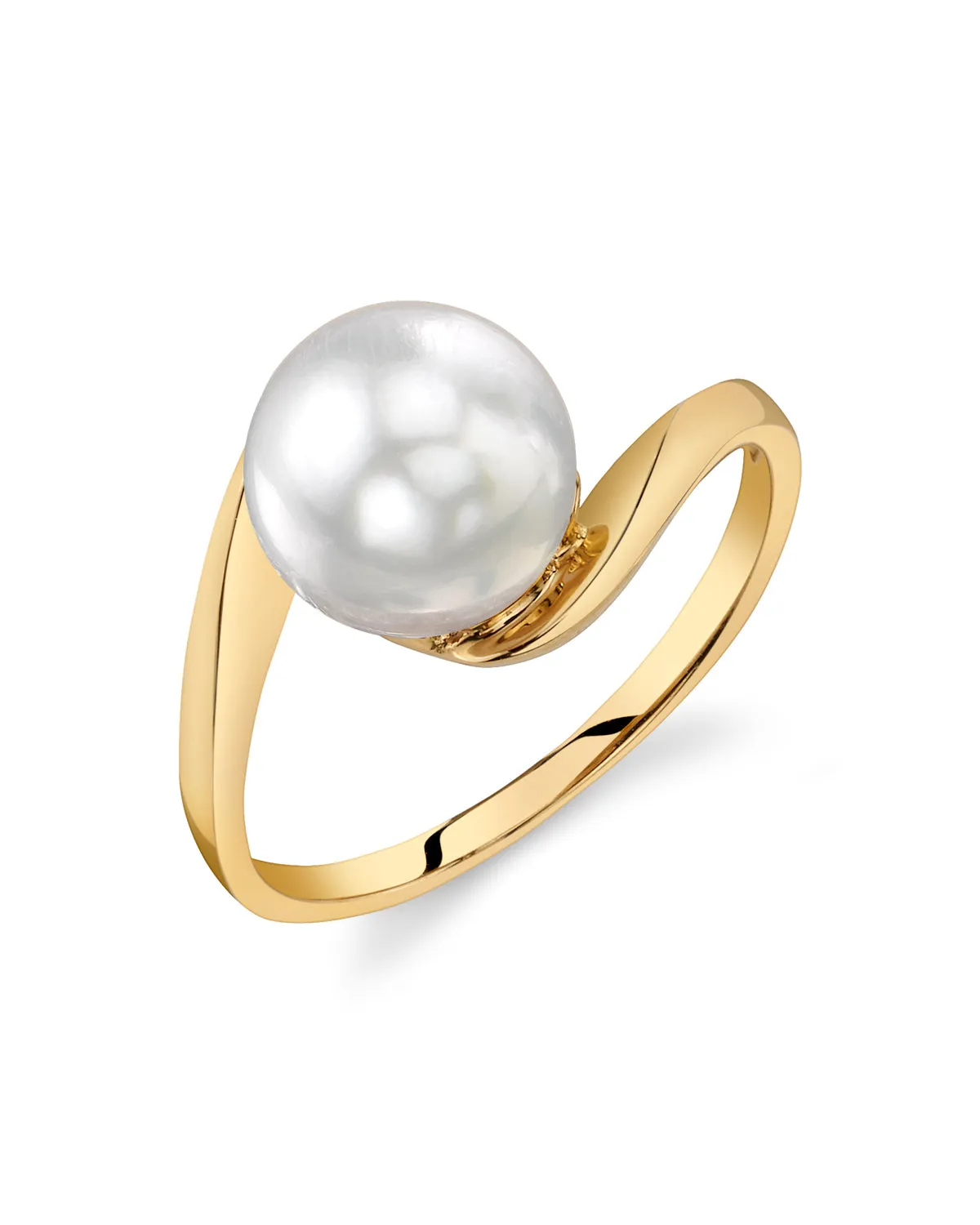 White South Sea Pearl Antares Solitaire Ring