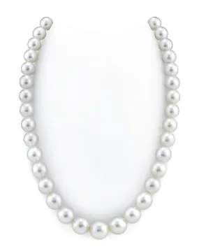 White South Sea Round Pearl Necklace, 10.0-11.9mm - AAA Quality