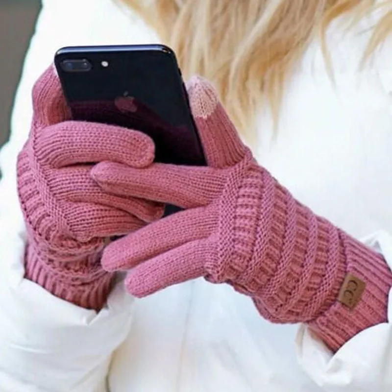 Wool Knitted  Winter Gloves