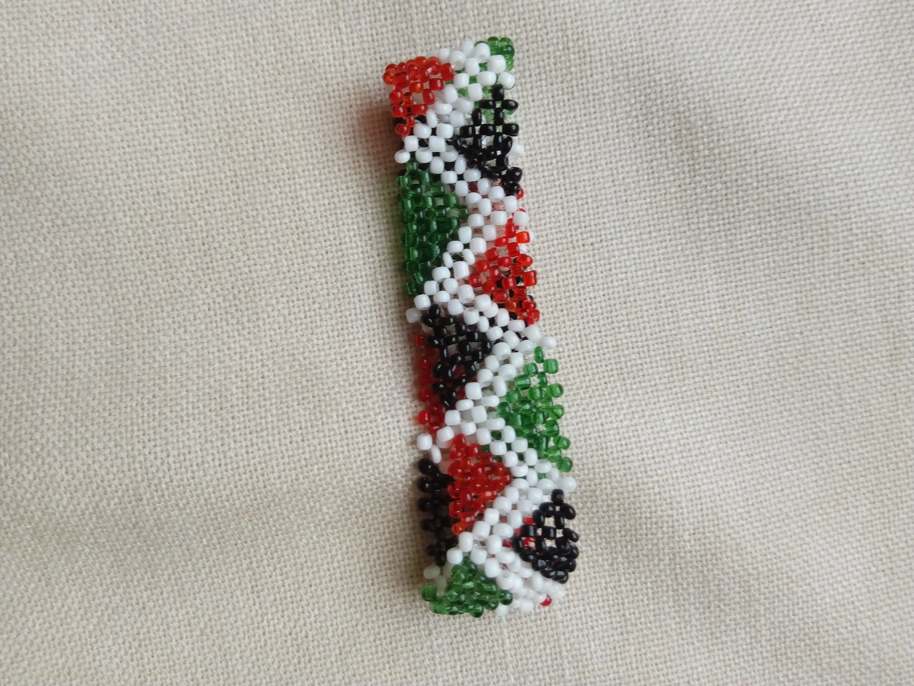 Zigzag kenyan flag colors masai masaai maasai handmade beaded bracelet with free shipping